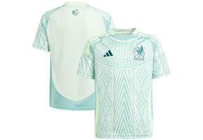 adidas Youth Mexico FMF Copa America 2024 Away Jersey - Linen Green