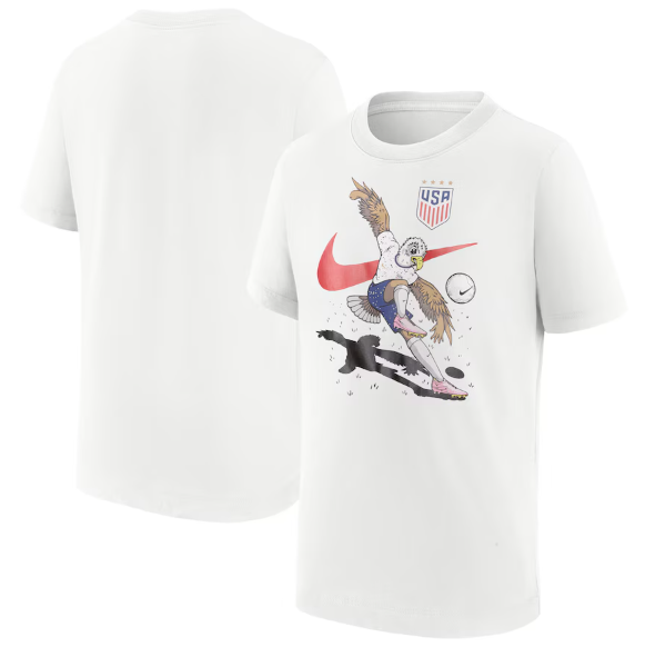 Nike Youth United States USA USWNT 2024 Mascot Shirt - White