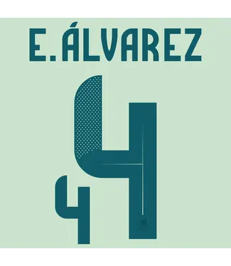 Uni-Sport E. Alvarez # 4 Mexico Copa America 2024 Away Nameset - Mystery Green