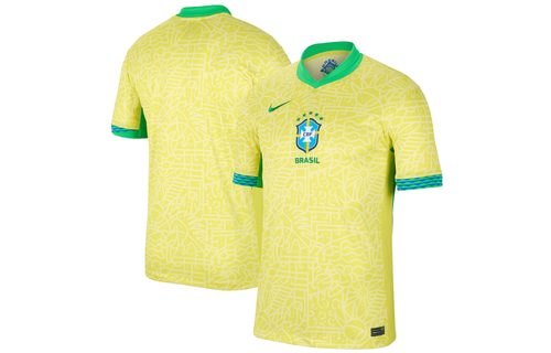 Nike Brazil Copa America 2024 - 25 Home Jersey - Dynamic Yellow/Lemon Chiffon/Green Spark