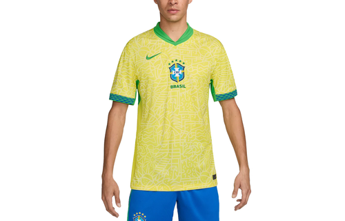 Nike Brazil Copa America 2024 - 25 Home Jersey - Dynamic Yellow/Lemon Chiffon/Green Spark