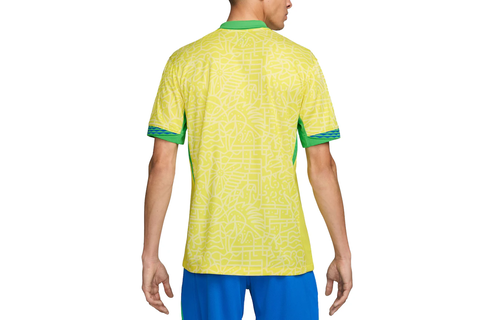 Nike Brazil Copa America 2024 - 25 Home Jersey - Dynamic Yellow/Lemon Chiffon/Green Spark