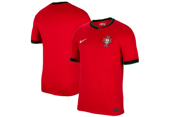 Nike Portugal Euro 2024 Home Jersey - University Red/Pine Green/Pitch Blue/Sail