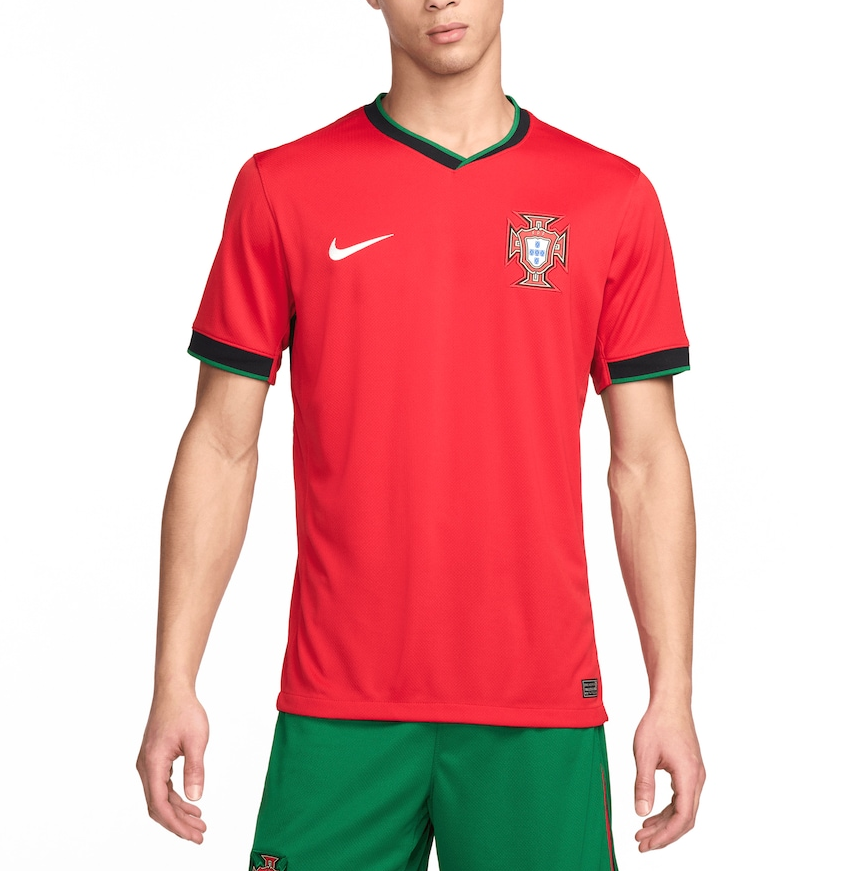 Nike Portugal Euro 2024 Home Jersey - University Red/Pine Green/Pitch Blue/Sail