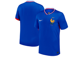 Nike France Euro 2024 Home Jersey - Bright Blue/University Red/White