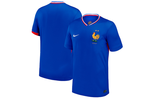 Nike France Euro 2024 Home Jersey - Bright Blue/University Red/White