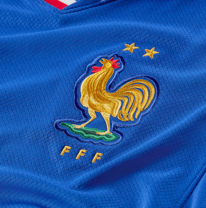 Nike France Euro 2024 Home Jersey - Bright Blue/University Red/White