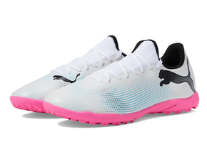 Puma Future 7 Play TT Turf- White/Black/Poison Pink