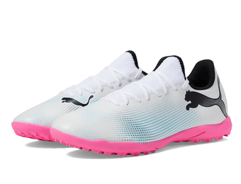 Puma Future 7 Play TT Turf- White/Black/Poison Pink