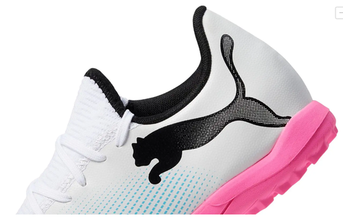 Puma Future 7 Play TT Turf- White/Black/Poison Pink