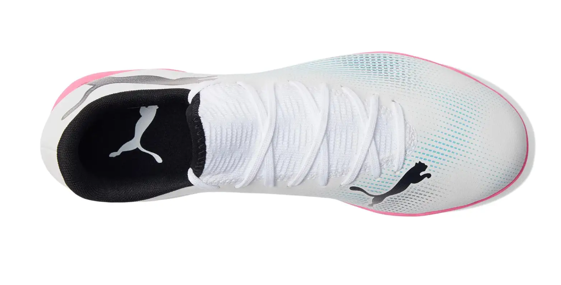 Puma Future 7 Play TT Turf- White/Black/Poison Pink