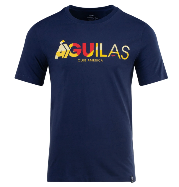 Nike Club America 2023-24 Mercurial Tee Shirt - Midnight Navy
