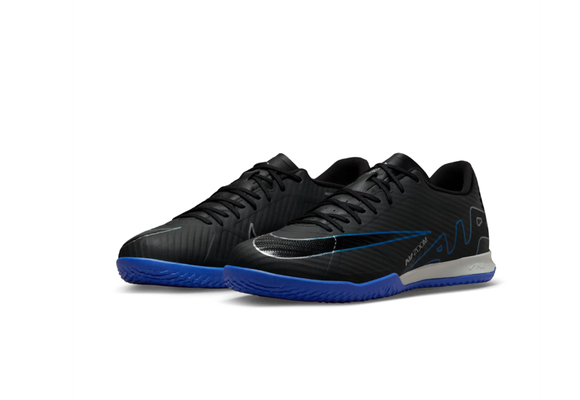Nike Zoom Mercurial Vapor 15 Academy IC Indoor Shoes - Black/Chrome/Hyper Royal