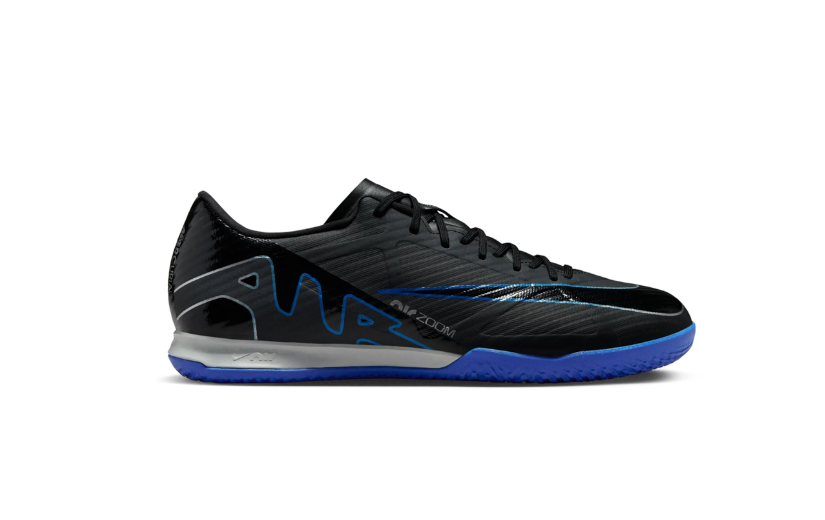 Nike Zoom Mercurial Vapor 15 Academy IC Indoor Shoes - Black/Chrome/Hyper Royal