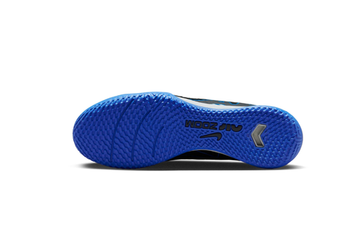 Nike Zoom Mercurial Vapor 15 Academy IC Indoor Shoes - Black/Chrome/Hyper Royal