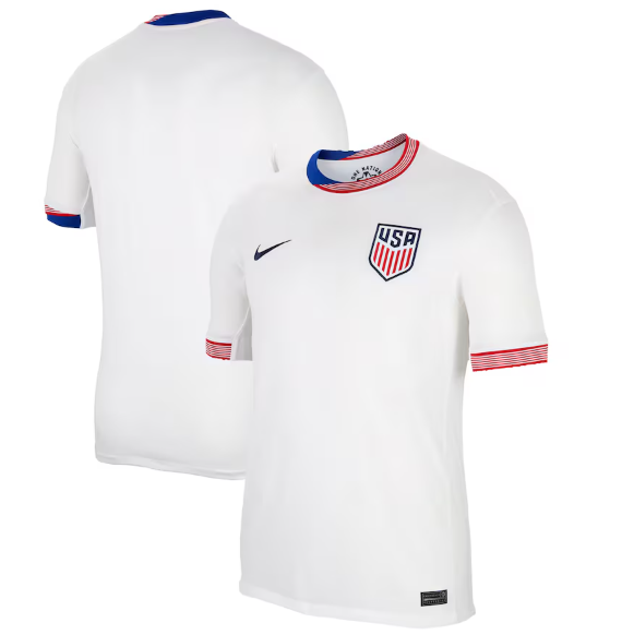 Nike USA United States Copa America 2024 Home Jersey -White/Loyal Blue/Red