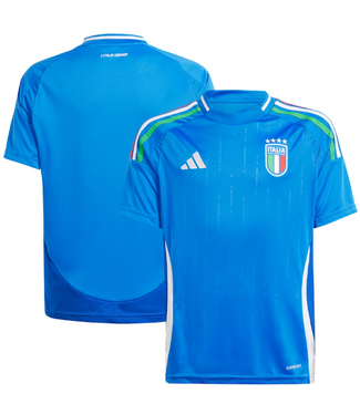 adidas adidas Youth Italy Euro 2024 Home Jersey - Blue