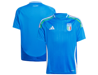adidas Youth Italy Euro 2024 Home Jersey - Blue