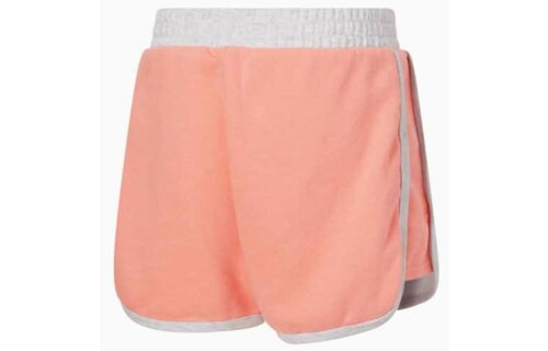 Puma Youth Color Blocked Fashion Shorts - Apricot/White