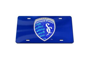 Wincraft MLS Sporting Kansas City SKC  Specialty Acrylic License Plate - Blue