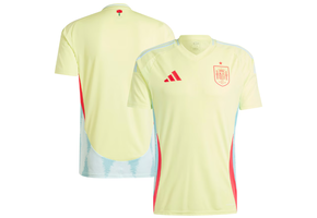 adidas Spain Euro 2024 Away Jersey - Pulse Yellow/Halo Mint