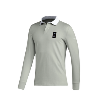 adidas adidas SKC Sporting Kansas City 2024 MLS Long Sleeve Travel Polo Shirt - Silver/Grey