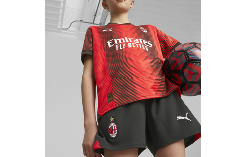 Puma AC Milan 2023 /24 Youth Home Shorts - Black/Red