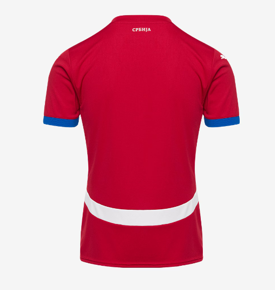 Puma Serbia Euro 2024 Home Jersey - Dark Cherry/Royal