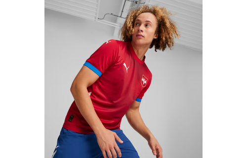 Puma Serbia Euro 2024 Home Jersey - Dark Cherry/Royal