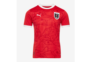PumaAustria Euro 2024 Home Jersey - Red/Chili Pepper