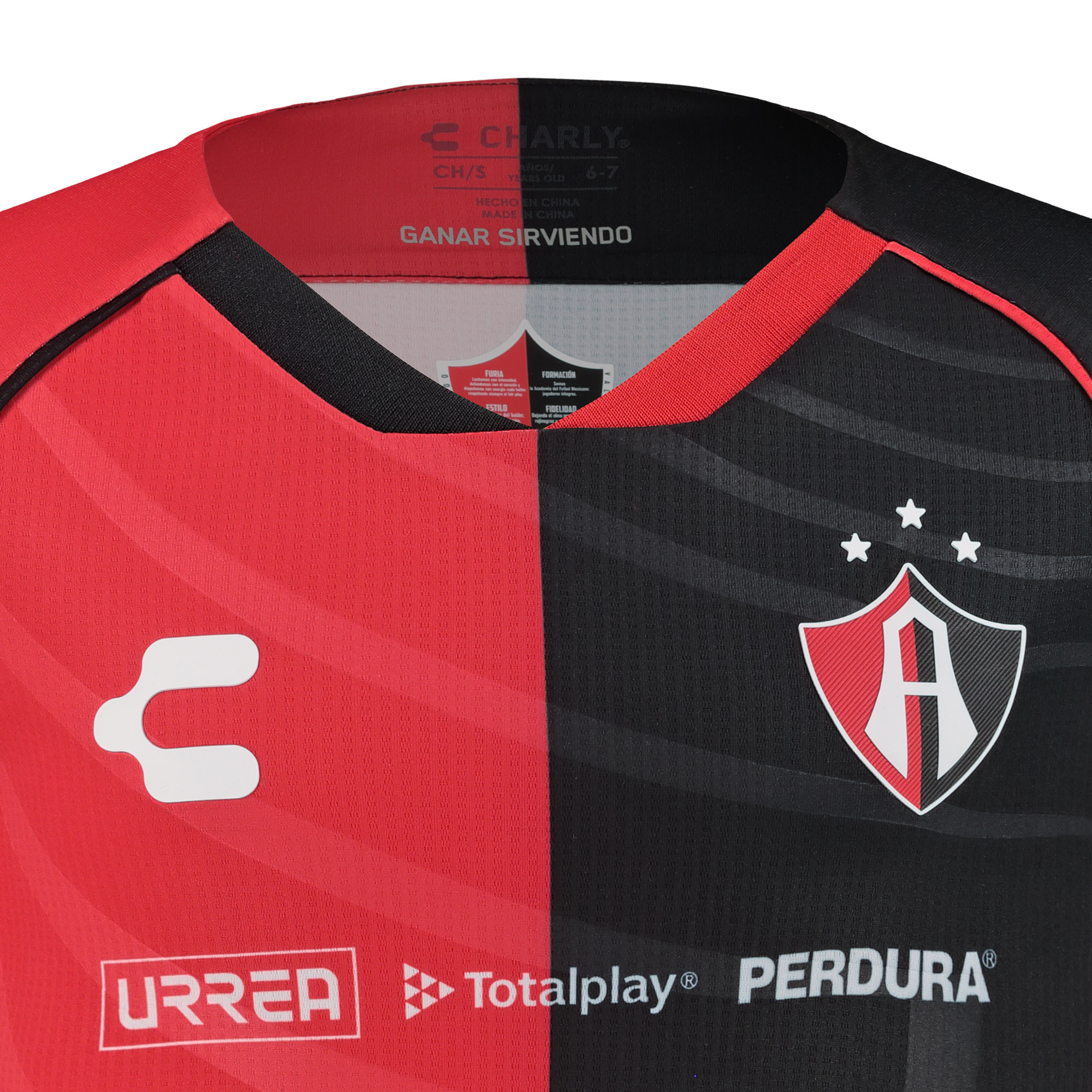 Charly Atlas FC 2024-25 Youth Home Jersey - Red/Black