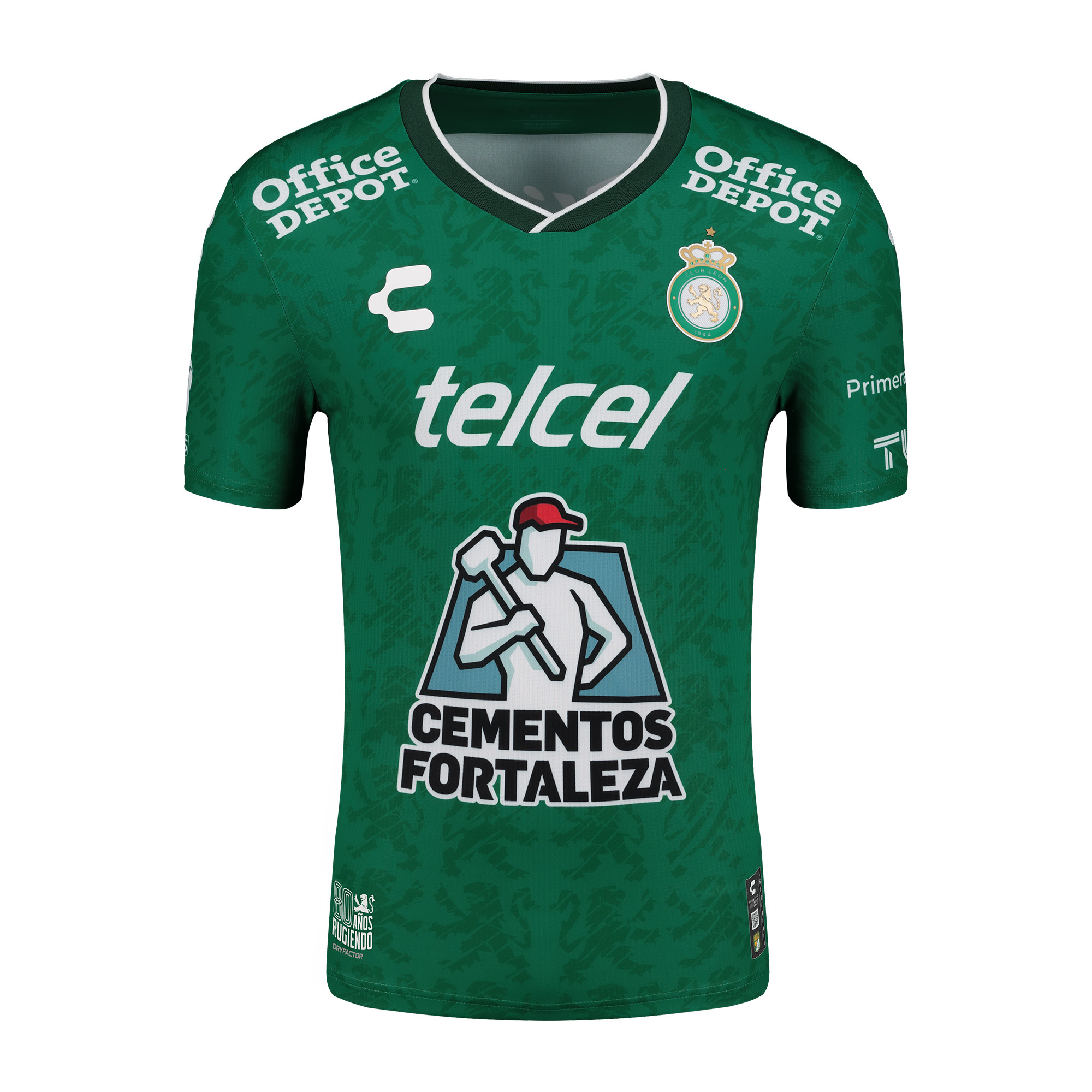 Charly Club Leon 2024-25 Home Jersey - Green/Black