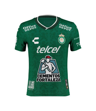 Charly Charly Club Leon 2024-25 Youth Home Jersey - Green/Black