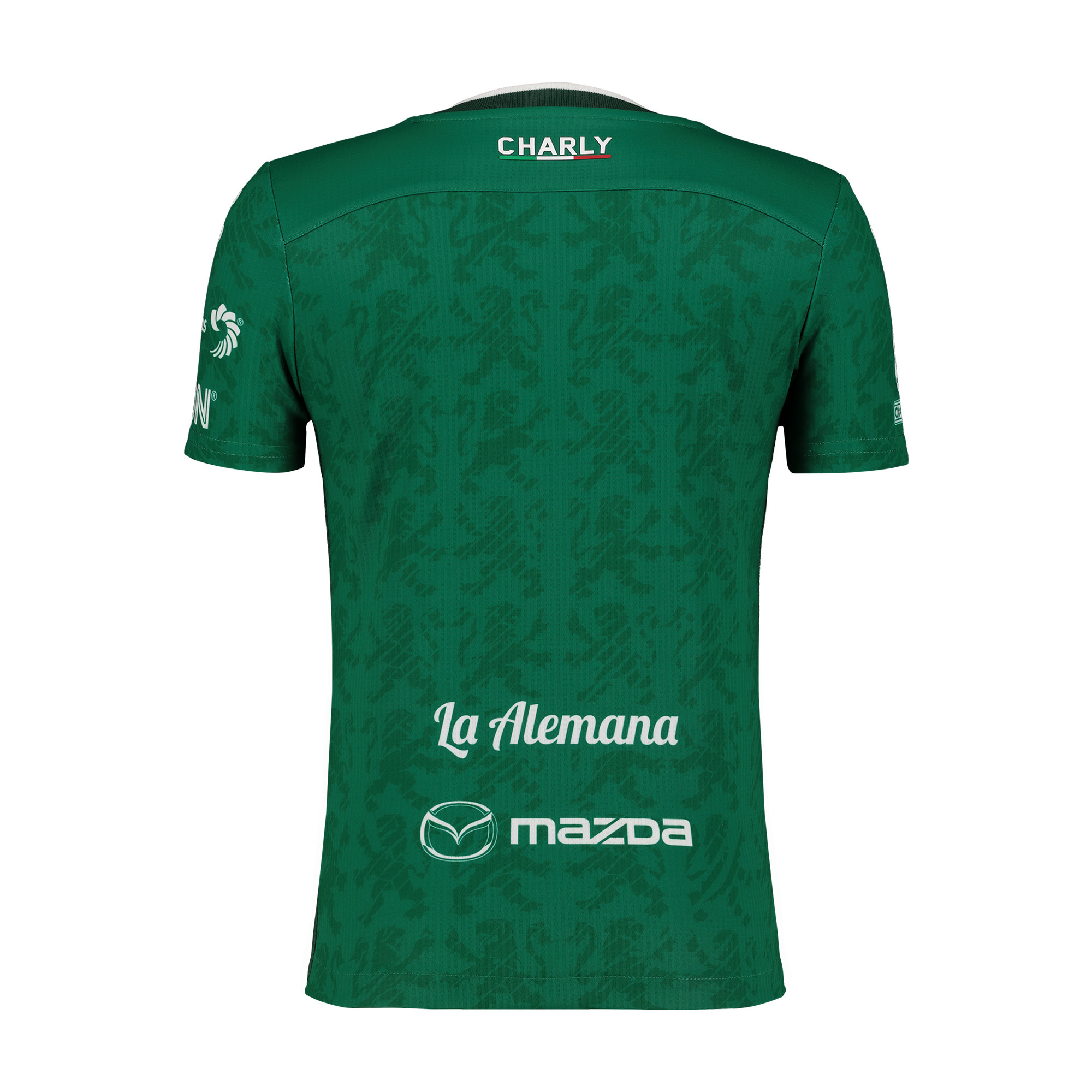 Charly Club Leon 2024-25 Youth Home Jersey - Green/Black