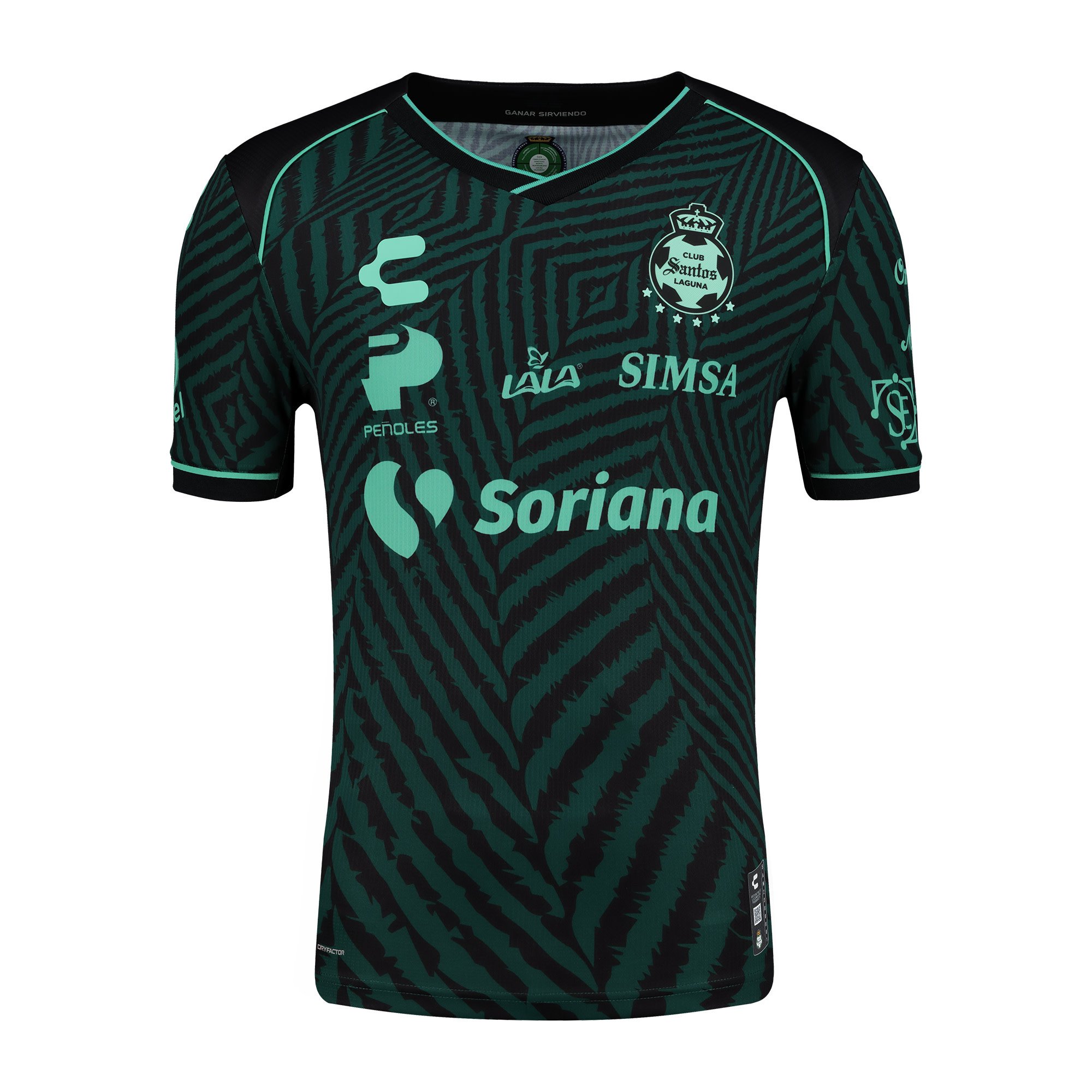 Charly Santos Laguna 2024-25 Away Jersey - Forest Green