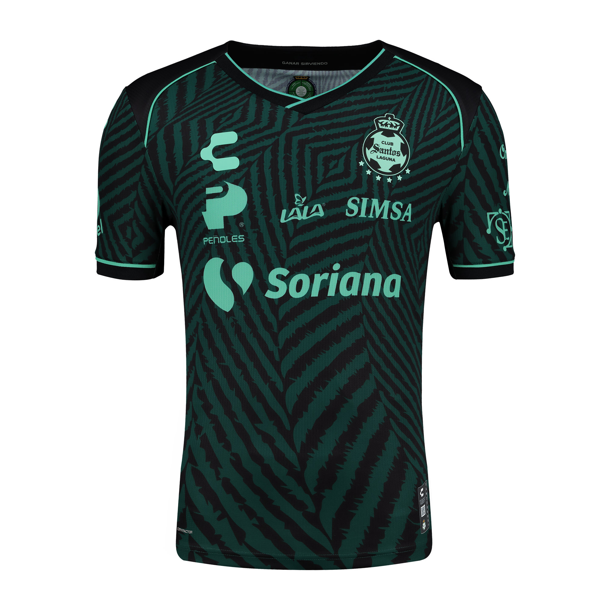 Charly Santos Laguna 2024-25 Away Jersey - Forest Green