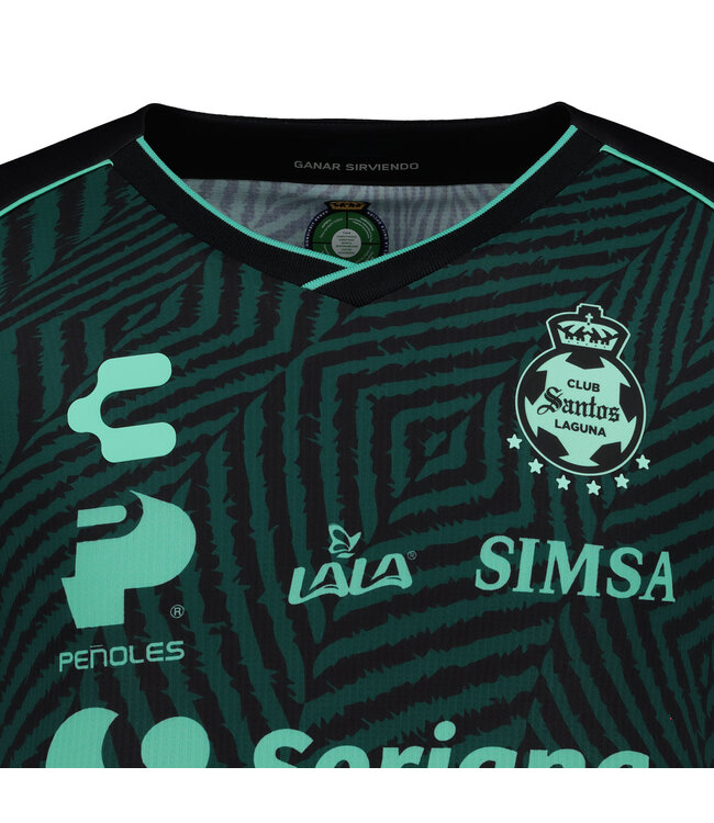 Charly Charly Santos Laguna 2024-25 Away Jersey - Forest Green