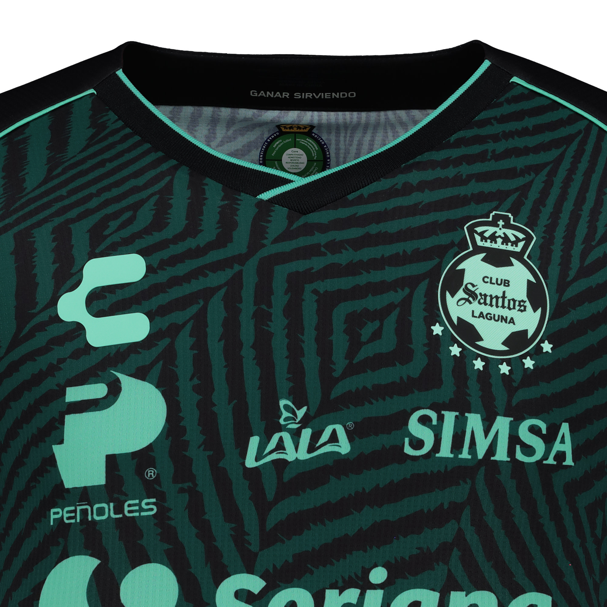 Charly Santos Laguna 2024-25 Away Jersey - Forest Green
