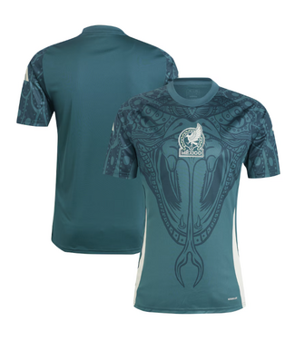 adidas adidas Mexico Copa America 2024 Pre Match Training Jersey - Mystery Green