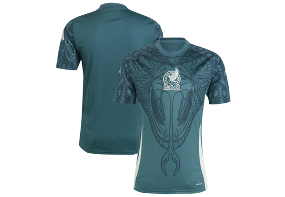 adidas Mexico Copa America 2024 Pre Match Training Jersey - Mystery Green