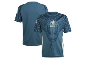 adidas Youth Mexico Copa America 2024 Pre Match Training Jersey - Mystery Green