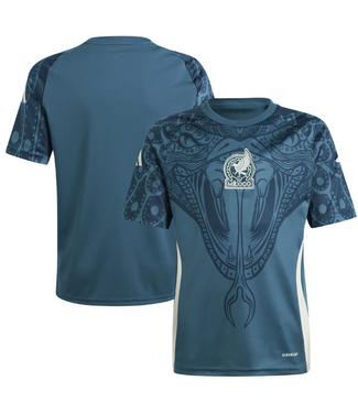 adidas adidas Youth Mexico Copa America 2024 Pre Match Training Jersey - Mystery Green