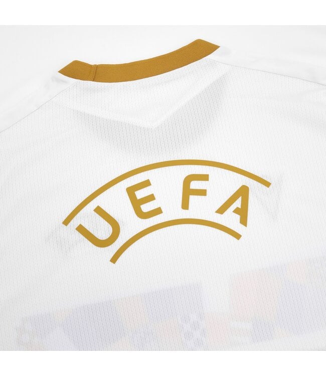 Macron Macron UEFA Euro 2024 Official Referee WarmUp Jersey - White/Gold