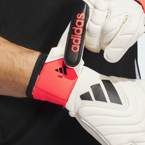 adidas Copa League Negative Cut Goalkeeper Gloves - Ivory/Solar Red/Black