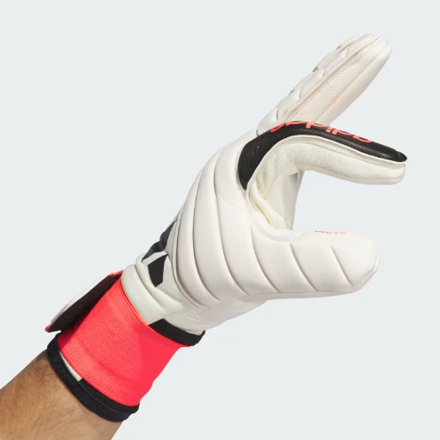 adidas Copa League Negative Cut Goalkeeper Gloves - Ivory/Solar Red/Black
