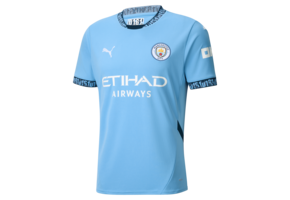 Puma Manchester City 2024 -25 Home Jersey - Light Blue/Marine Blue