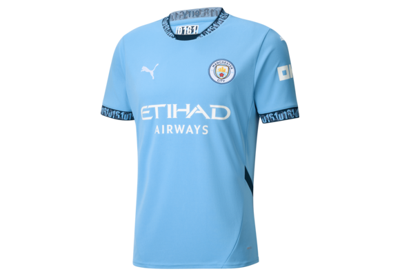 Puma Manchester City 2024 -25 Home Jersey - Light Blue/Marine Blue