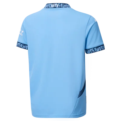 Puma Manchester City 2024 -25 Home Jersey - Light Blue/Marine Blue