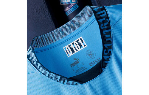 Puma Manchester City 2024 -25 Home Jersey - Light Blue/Marine Blue