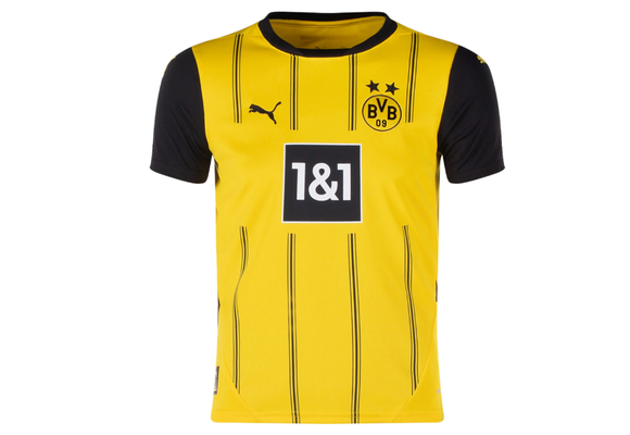 Puma BVB Borussia Dortmund 2024-25 Youth Home Soccer Jersey - Yellow/Black